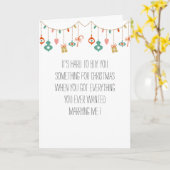 Carte de Noël humoristique pour mari/femme (Fleur jaune)