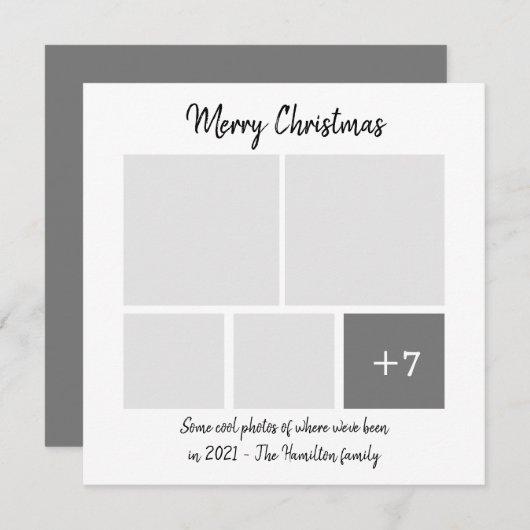 Carte de Noël Humour Corona Virus 2021 (Devant / Derrière)