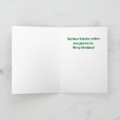 Carte de Noël humour personnalisée (Intérieur)