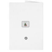 Carte de Noël Husky de Père Noël Paws personnalisa (Dos)