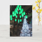 Carte de Noël "IDS Center Christmas Decorations" (Fleur jaune)