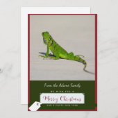 Carte de Noël Iguana (Devant / Derrière)