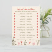 Carte de Noël 'Il a dit, Elle a dit' (Debout devant)