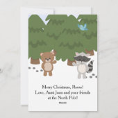 Carte de Noël illustrée du pôle Nord (Dos)