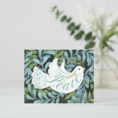 Carte de Noël illustrée Peace Dove (Debout devant)