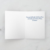Carte de Noël Imaginaire Père Noël (Intérieur)