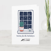 Carte de Noël immobilière pour la maison pour les (Devant)