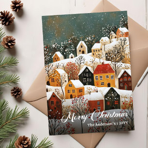 Carte de Noël imprimable nostalgique