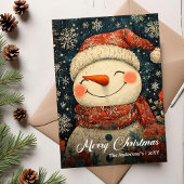 Carte de Noël imprimable nostalgique