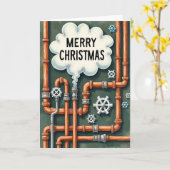 Carte de Noël industrielle (Fleur jaune)