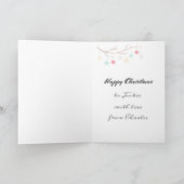 Carte de Noël inspirée de Scandinavie. Modifiable (Intérieur)