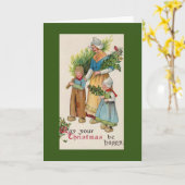 Carte de Noël inspirée des Pays-Bas (Fleur jaune)