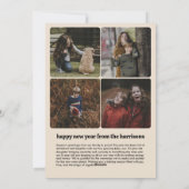 Carte de Noël inspirée par la photo rétro (Dos)