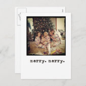 carte de noël instagram photo (Devant / Derrière)