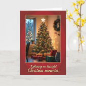 Carte de Noël Intérieur Chaud (Fleur jaune)