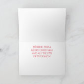 Carte de Noël IONIC MOSAIC ROUGE / Horizontale (Intérieur)