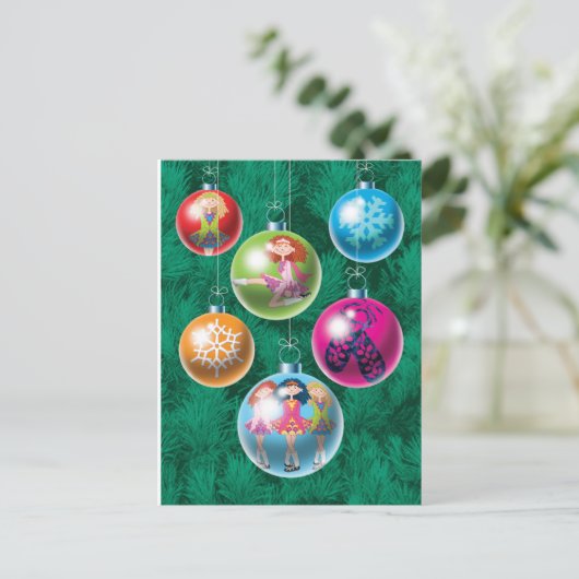 Carte de Noël Irish Baubles (Debout devant)