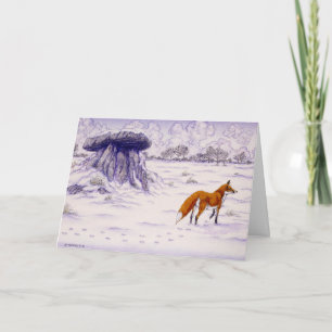 Carte de Noël irlandaise celtique Haroldstown Dolm
