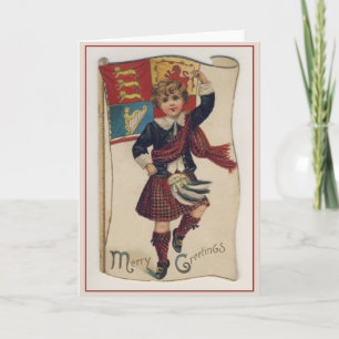 Carte de Noël irlandaise vintage