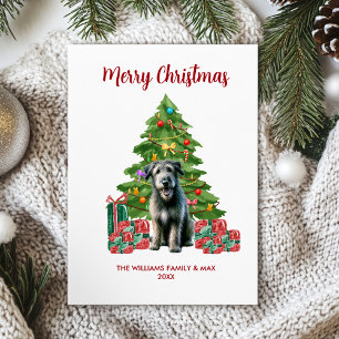 Carte de Noël irlandaise Wolfhound