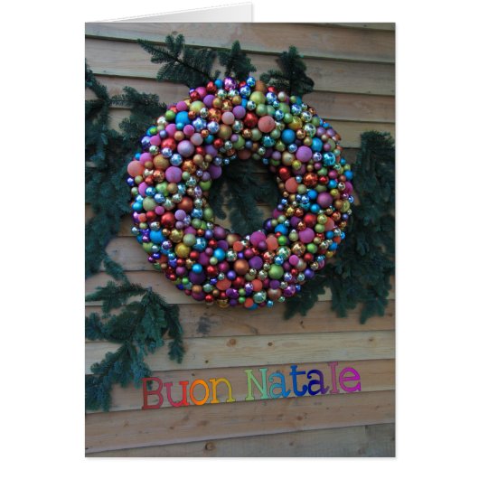Carte de Noël italienne Buon Natale (Devant)