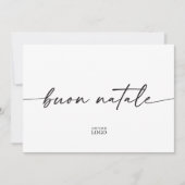 Carte de Noël italienne Buon Natale moderne de mar (Devant)