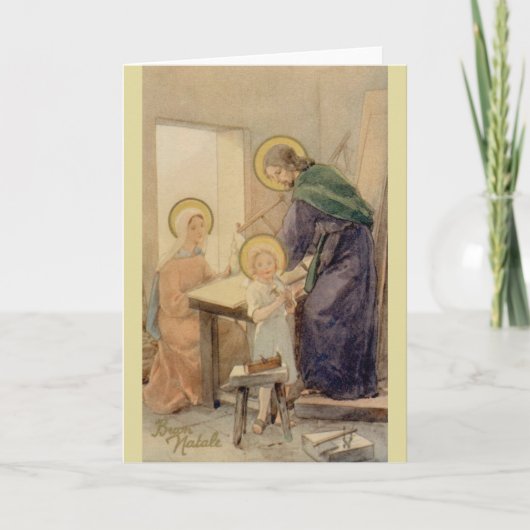 Carte de Noël italienne religieuse vintage (Devant)