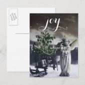 Carte de Noël italienne Vintage Angélique (Devant / Derrière)