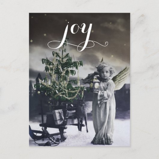 Carte de Noël italienne Vintage Angélique (Devant)