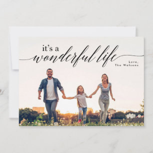Carte de Noël « Its a Wonderful Life Holidays Chri