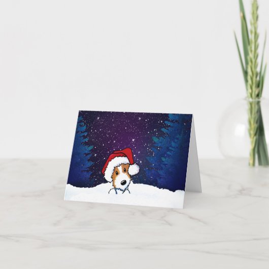 Carte de Noël Jack Russell (Devant)