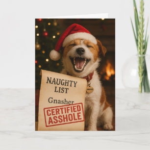 carte de Noël Jack Russell Terrier Liste des vilai