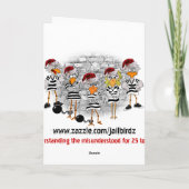 Carte de Noël Jailbird (Dos)