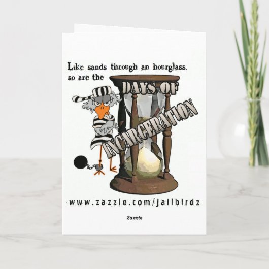Carte de Noël Jailbird (Dos)