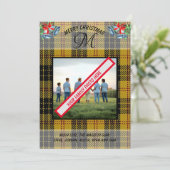 Carte de Noël jaune du clan écossais MacLeod (Debout devant)