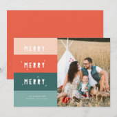 Carte de Noël JERRY MERRY (Devant / Derrière)