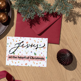 Carte de Noël : Jésus au coeur de Noël