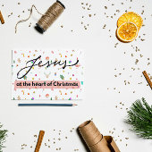 Carte de Noël : Jésus au coeur de Noël