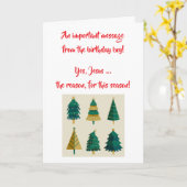 Carte de Noël Jésus l'enfant de Noël (Fleur jaune)