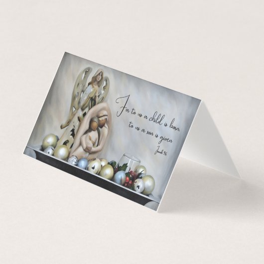 Carte de Noël Jésus Marie et Joseph (Front)