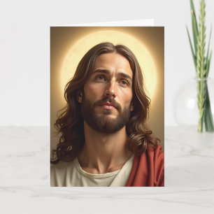 Carte de Noël Jésus personnalisée
