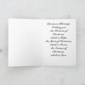 Carte de Noël Jeune fille Vintage (Intérieur)