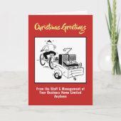 Carte de Noël Jockey sur disque ou DJ (Devant)