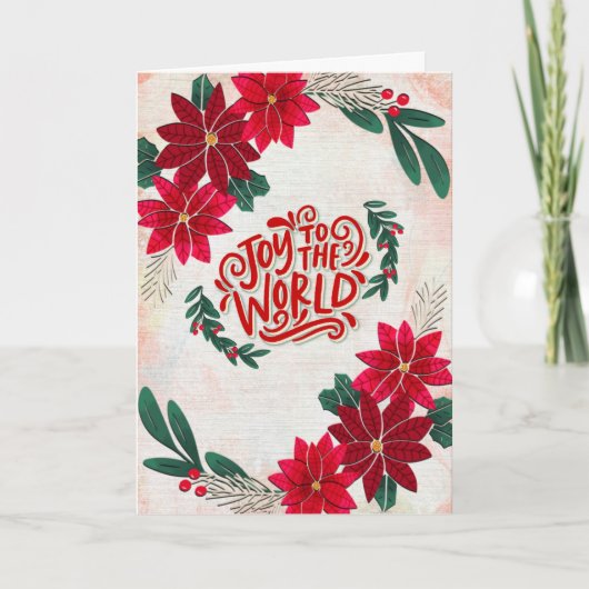 Carte de Noël Joie au Monde (Devant)