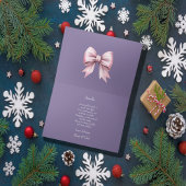 Carte de Noël jolie fille en peluche rose