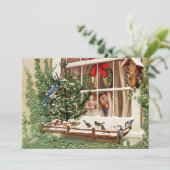 Carte de Noël Jolly Birds (Debout devant)