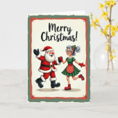 Carte de Noël Jolly Pair (Fleur jaune)