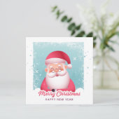 Carte de Noël Jolly Saint Nick Santa Claus (Debout devant)