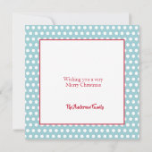 Carte de Noël Jolly Saint Nick Santa Claus (Dos)