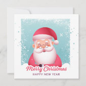 Carte de Noël Jolly Saint Nick Santa Claus (Devant)